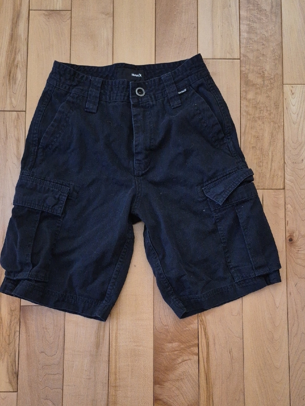 Boys Size 10 Hurley Black Cargo Shorts
